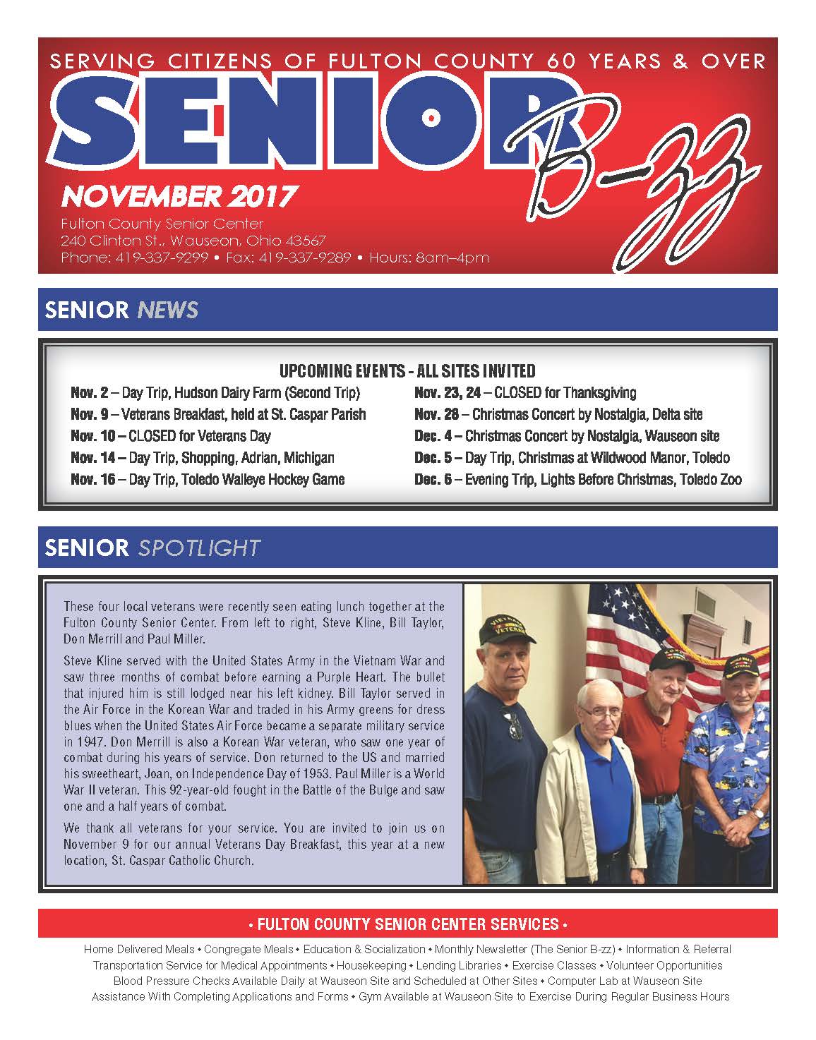 Image of the November 2017 Senior B-zz